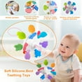 thumbnail image 6 of Somnr 6-in-1 Montessori Baby Toys for 1 Year Old - Wooden Stacking Blocks, Shape Sorter & Xylophone with Teething Rings, Learning Toys for Babies 6-12 Months (Toddler Gift Set), 6 of 6