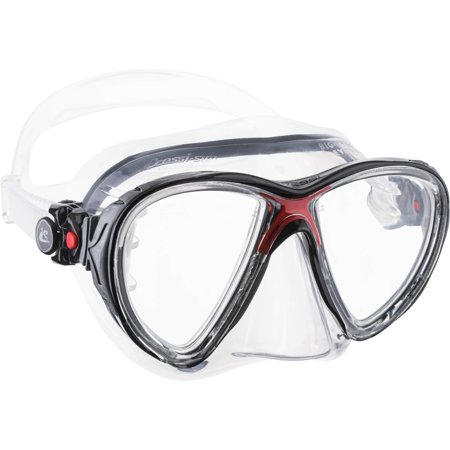 UPC: 0843607028721 | Cressi Big Eyes Evolution Dive Mask (Clear/Red  Big Eyes Evolution)