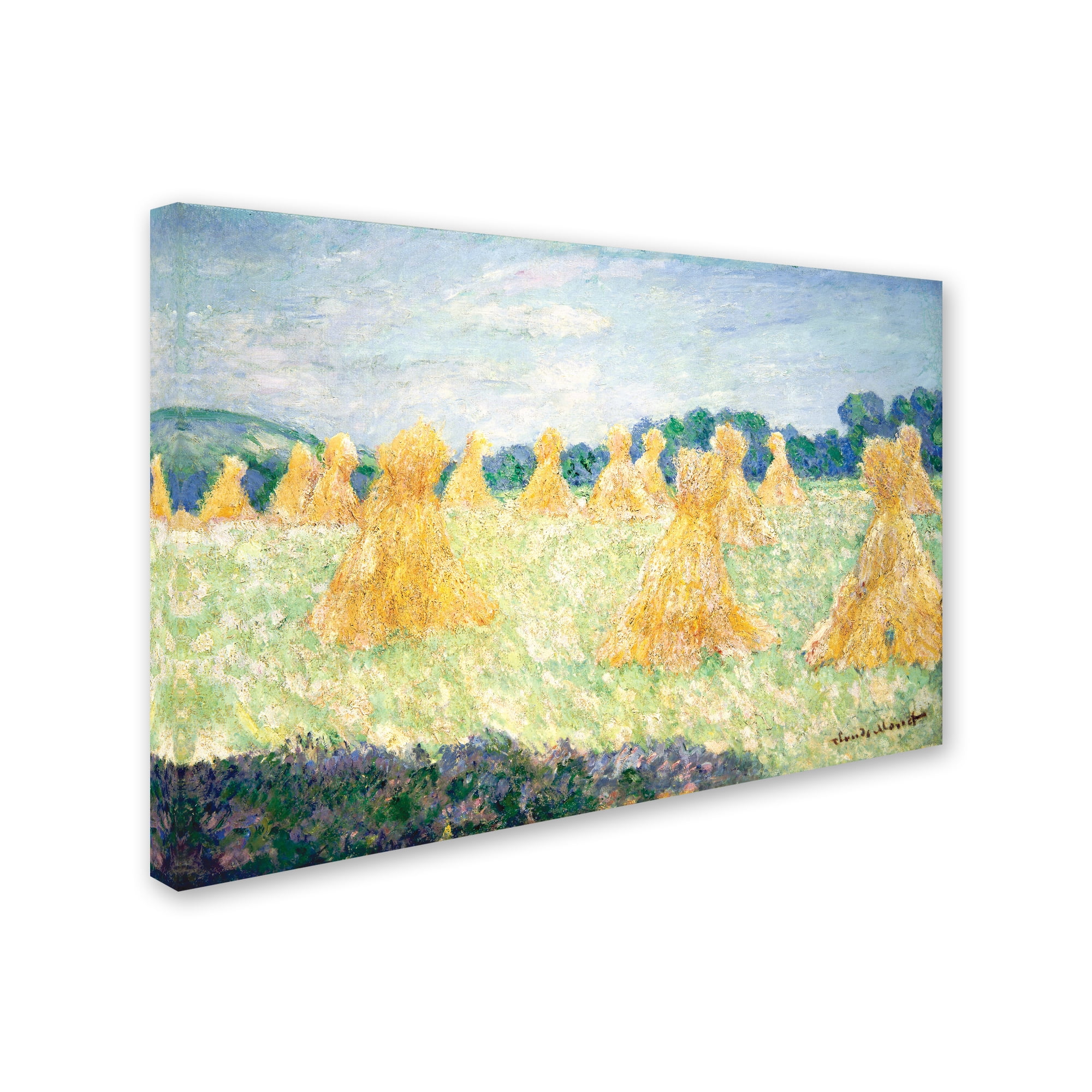 Trademark Fine Art 'The Young Ladies Of Giverny' Canvas Art by Monet