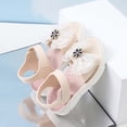 thumbnail image 4 of Xijirk Girls Glitter Beaded Sandals Soft Soles Summer Children Shoes for Casual Wear,8-9 Years, 4 of 7