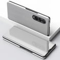 thumbnail image 2 of Mirror Case for Samsung Galaxy Z Fold4 5G with Kickstand, Luxury Clear View Smart Display Flip Case Ultra Thin with Wireless Charging Phone Cover for Samsung Galaxy Z Fold 4 QH Silver, 2 of 9