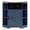 Blue+Brown + MDF+LVL + Primary Living Space, variant on FENGFAN 3-Tier Corner Cabinet with Charging Station, 6-Cubby Wood Bookshelf MDF LVL Blue Brown, 1 Pack