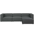 thumbnail image 5 of Mingle 4 Piece Upholstered Fabric Sectional Sofa Set by Modway, 5 of 5