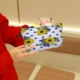 thumbnail image 2 of Cosmetic Bags Romantic Sunflower Print Waterproof Large Capacity Organizer Bag for Daily Use, 2 of 10