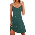 thumbnail image 1 of Prolriy Robes de Cocktail pour Femmes, Robe à Bretelles en Diamant Chaude pour Femmes Robes de Bal 2025 Robes pour Femmes Vert G, 1 of 4
