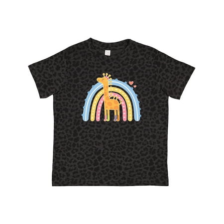 

Inktastic Giraffe Lover Retro Rainbow Gift Toddler Toddler Girl T-Shirt