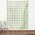 thumbnail image 4 of Ambesonne Moroccan Fabric by the Yard Upholstery, Oriental Art Retro Folk, 1 Yard, Pale Blue Yellow, 4 of 5