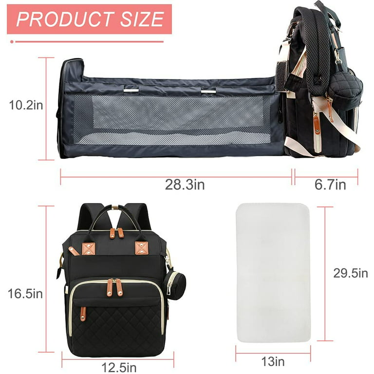 Artiflr Diaper Bag Backpack for Baby Shower Gift Multifunction Changing Bag  Travel Bag with Stroller Strap for Moms Dads 