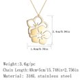 thumbnail image 3 of Cherry Blossoms Pendant Sakura Flower Necklace Double Sakura Charm Flowers Jewelry Japanese Flower Sakura Pendant, 3 of 4