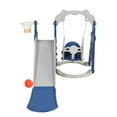 thumbnail image 3 of CIPACHO 3 in 1 Kids Slide and Swing Set with Basketball Hoops, Indoor Outdoor, Blue, 3 of 8