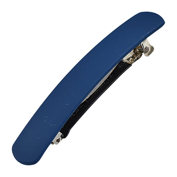 JHyouerji Vintage Hair Barrettes,4 Inch Non Slip Strong Hold Flat Hair Clips,Blue Hair Accessories for Daily Party Use