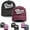 Black and Burgundy, variant on 2PCS Mom and Dad Hat,3D Embroidered Adjustable Cotton Baseball Caps Gift for Couples Parents