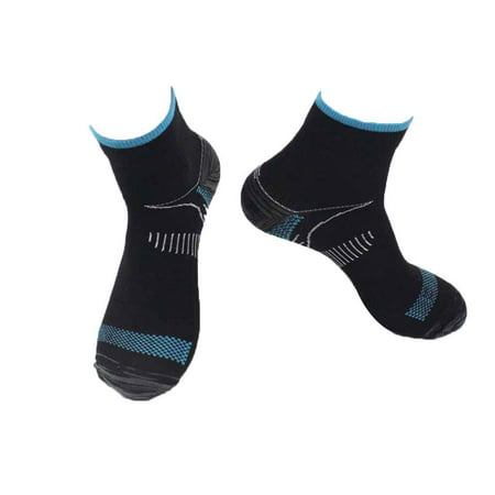 1 Pair Unisex Foot Compression Socks Anti-Fatigue Plantar Fasciitis Heel Spurs Pain Knit Socks for Men