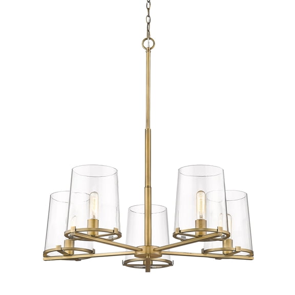 3032-5RB-Z-Lite-Callista - 5 Light Chandelier In Transitional Style-34.5 Inches Tall and 33 Inches Wide     -Traditional Installation