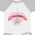 thumbnail image 4 of Inktastic Paris Oo-la-la with Eiffel Tower and Flowers in Pink Heart Boys or Girls Baby Bodysuit, 4 of 5