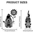thumbnail image 2 of Sunflower Gnomes Stencils Fall Gnome Stencils 3 Gnomes with Hats 11.7×8.3inch with Paint Brush Reusable PET Material for Painting on Wood Wall Furniture, 2 of 9