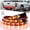 Pickup truck head, variant on Truck Tailgate Strip Light LED Bar Signal Break Reverse, Arrow Design Turn Signal Strip, Waterproof, Universal Fit, Brake, Red & Amber Sequential Lighting for Car Straight Out