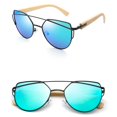 thumbnail image 3 of Gafas de sol unisex con montura de madera de bambú natural para deportes al aire libre 06 jinwen Gafas de sol de madera de moda, 3 of 8