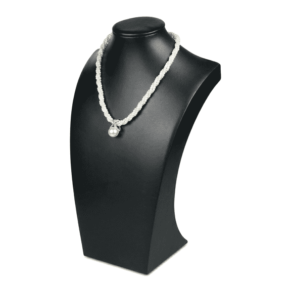 Leather Necklace Bust Jewelry Display Stand Figure Pendant Chain Jewelry Organizer Stand