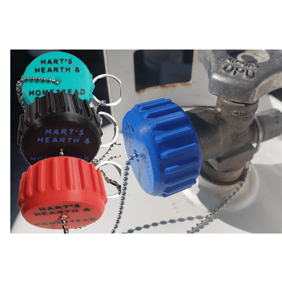 QCC1 Propane Tank Cap, LP OPD Valve Blue Dust Cover for 5-40 lb Tanks