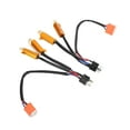 thumbnail image 2 of 2pcs LED Lights Load Resistor Adapter T50W8RJ 50W 8Ω 6000K Aluminum Alloy Ceramic Female for Headlight, 2 of 14