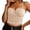 Khaki, variant on Open Back Tube Top Bra with Detachable Sling Strap for Body Shaping and Support Ideal for Bridesmaid Dancer Performance Wear Pink S