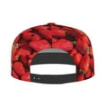 thumbnail image 4 of Easygdp Strawberry Red Baseball Cap with Adjustable Flat Suitable for Head Circumference 22.4-23.6 in, 4 of 9