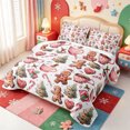 thumbnail image 3 of Manfei Cute Animals Quilt Full,Happy Christmas Full Bedspread Sets,3 Pieces,1 Coverlet and 2 Pillowcases, 3 of 7