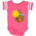 thumbnail image 3 of Inktastic Thanksgiving Turkey, Turkey With Sunflower Boys or Girls Baby Bodysuit, 3 of 5