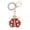 Red, variant on Cute Ladybug Animal Keychain Bling Rhinestone Key Holder Bag Decor Accessory for Women, Red