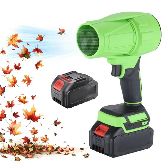 Seese Cordless Leaf Blower - Turbo Super Power Air Duster with Rechargeable Battery, Seese Cordless Leaf Blower Handheld, Small Turbo Jet Blower, Blow Out Strong Wind in One Second (1Battery)