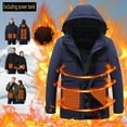 thumbnail image 5 of BangWanChi Womens Jackets Dressy USB Intelligent Constant Top Temperature Heated Windproof Plus Size Coat For Men And Women Winter 9 Heated Jacket Coat, 5 of 5