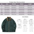 thumbnail image 4 of JIKNTTR Trendy Tops Mens Leather Jackets Autumn/Winter Plus Size Jacket Fashion Casual Corduroy Color Blocked Jacket Double Pocket Windbreakers Loose Lightweight Coats, 4 of 5