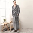 thumbnail image 1 of Albornoz de pareja, grueso, de manga larga, supersuave, para estar en casa, para otoño e invierno, ideal para el baño., 1 of 5
