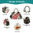 thumbnail image 3 of Flowers Tulip Cooler Bag Lunch Bag Soft Cooler Cooling Tote Insulated Lunch Box for Adult Men Women, 3 of 6