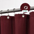 thumbnail image 3 of Yiannan Waffle Weave Fabric Shower Curtain ,Red Rio,71"Wx72"L, 3 of 5