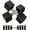 Black, variant on 15LB 20LB 40LB 50LB Adjustable Dumbbell Set Free Weights Dumbbells Set for Women Men Hand Weights Sets Adjust Dumbbell Weight Sets for Gym Exercise Workout Strength Equipments