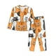 thumbnail image 1 of Fotbe Funny Cats Conjunto de Pijama de Manga Larga para Mujer con Estampado, Ropa de Dormir de 2 Piezas, Conjunto de Casa Suave y Cómodo con Bolsillos-XX-Large, 1 of 7