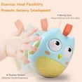 thumbnail image 4 of HLONK Roly Poly Baby Toys Developed Belly Time Toys Baby Musical Toys with Built-in Bells-Gift-Wrapped Flat Rocking Chair(Blue), 4 of 8