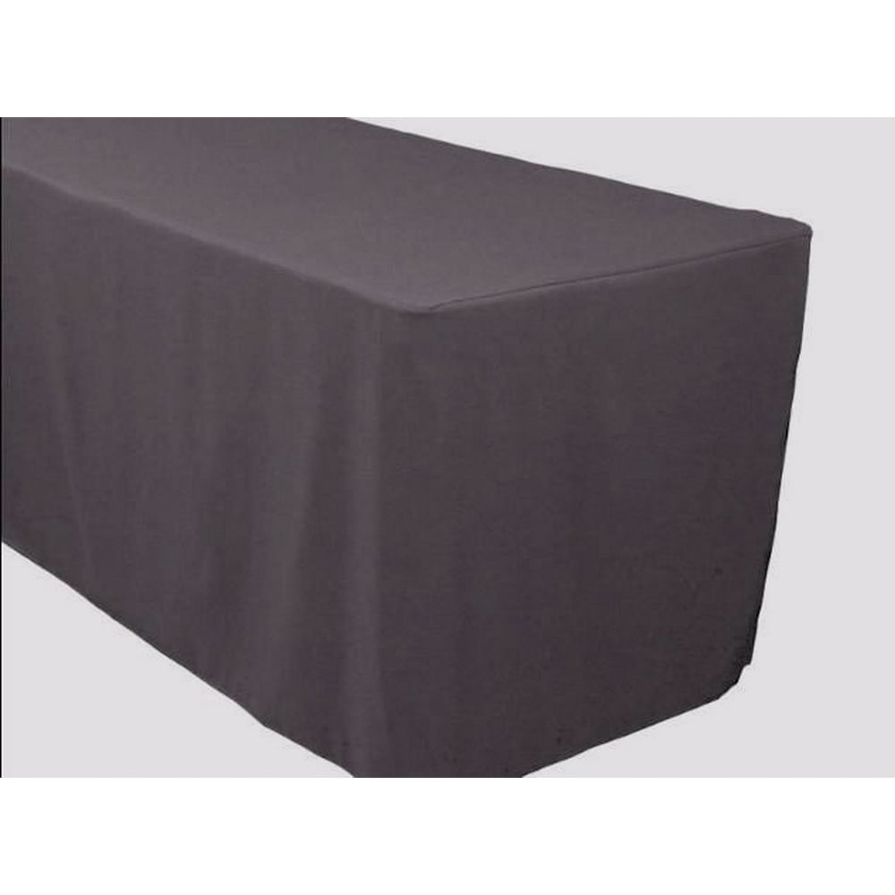 4' ft. Fitted Polyester Table Cover Trade show Banquet Tablecloth