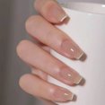 thumbnail image 1 of Uso de uñas, gel de gelatina terminado, rubor degradado chino, parche para uñas, pieza de uña falsa desmontable, 1 of 6