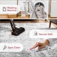thumbnail image 2 of nuLOOM Bess SpinClean Persian Vintage Machine Washable Area Rug, 3' x 5', Bess Ivory, 2 of 10