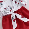 thumbnail image 6 of Bagilaanoe Newborn Summer Clothes Baby Girl Rompers Print Fly Sleeve Bodysuits + Hairband 3M 6M 12M 18M Infant One Piece Jumpsuit, 6 of 8