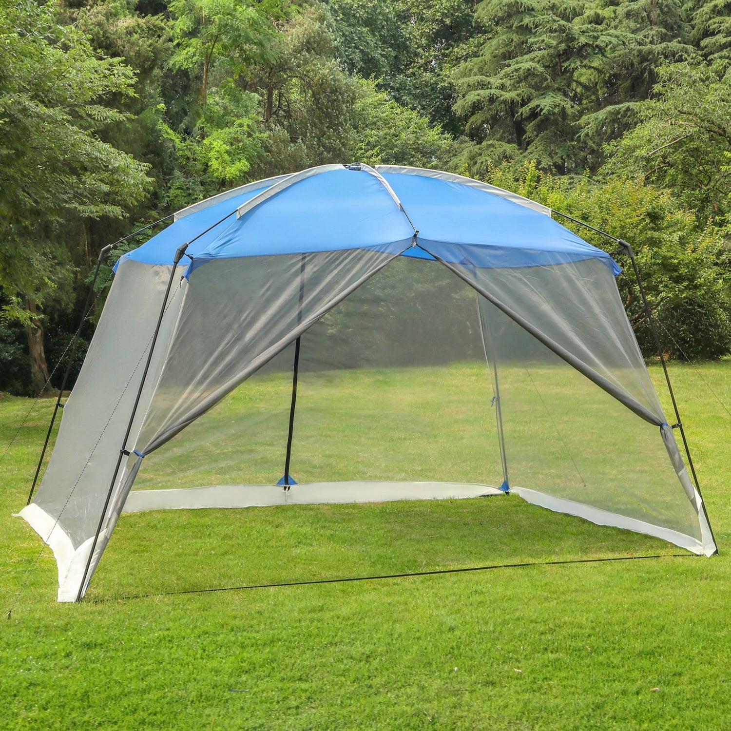 Ozark Trail Pavillon 9x9 Fuß Blau – Schnell Aufzubauen, Ideal Für Outdoor-Aktivitäten