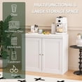thumbnail image 2 of Tulib Coffee Bar Cabinet with Adjustable Shelf, 29.5" Sideboard Buffet Cabinet with Storage for Living Room, Dining Room, Kitchen, Home Office, Entryway, White, 2 of 10