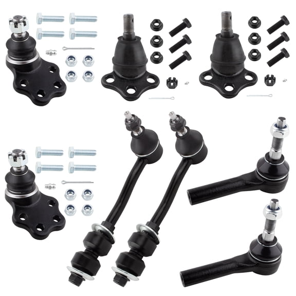 BOXI 8pc Front Ball Joints Outer Tierods Swaybars Fit for Dodge Dakota 2000-2004/Durango 2000-2003/2-Wheel Drive (RWD) / K7392 K7393 K7274 ES3571