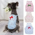 thumbnail image 2 of Cherry Print Puppy Vest - Breathable Fashion Outfit - Dog Camisole - Ideal Summer Pet T-shirt for Vacation, 2 of 8