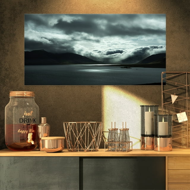 Stormy Iceland in the Summer - Seashore Canvas Art Print