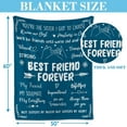 thumbnail image 2 of Best Friend Birthday Gifts for Women, Christmas Blanket for Bestfriend - Bestie - BFF, Blanket Friendship Best Friends Woman Christmas Idea Gifts Blanket, 2 of 6