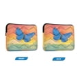 thumbnail image 2 of WOBOGO Blue Butterfly Laptop Sleeve 15.7 inch Lightweight Zipper Design Soft Padded Protection Against Scratches and Impacts, 2 of 8